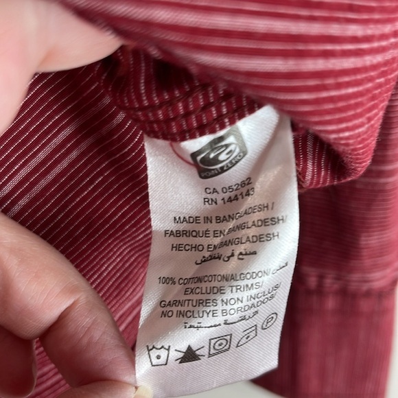 Point Zero Mens NWT Black Label Semi Fit Burgundy Button-Up Shirt Western Vibe L - Picture 9 of 14